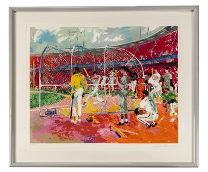 “Bay Area Baseball” LeRoy Neiman Limited Edition Signed Seriograph which Hung in Shea Stadium! (MLB Authenticated)